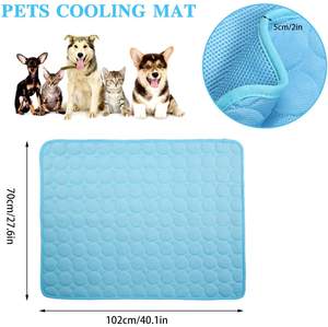 Sommer Selbst kühlende Matte Hund Katze Wasserdichtes Haustier Isomatte Druck Aktiviertes <span class=keywords><strong>Gel</strong></span> Welpe Haustiere Kühl matte - Product Image 5
