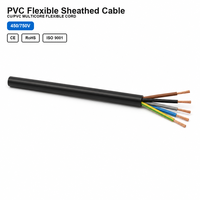 Câble souple RVV H05VV-F équivalent, gaine PVC, 300/500V, multiconducteurs, fil de cuivre souple, pour appareils intérieurs, prix usine OEM ODM
