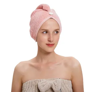 Coral fleece hair-drogen handdoek cap Haar Wraps/Magic Snelle Droge Handdoek/Hair-drogen cap