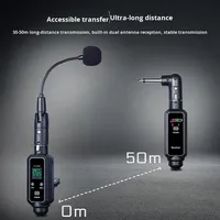 Saxophone dédié sans fil dynamique microphone portable affichage LED connecteur XLR pour scène Performance son professionnel