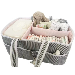 Pépinière incontournable grand <span class=keywords><strong>organisateur</strong></span> sac fourre-tout panier de douche bébé essentiel produits bébé couche Caddy - Product Image 6