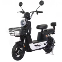 Vélo Électrique Écologique avec Pédales, Moteur Arrière, Moteur Électronique Sans Balais, Batterie au Lithium Légère, Vélo Électrique pour Trajets Quotidiens