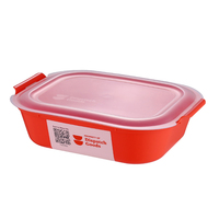 Emballage alimentaire écologique, récipient pour biscuits de conservation au réfrigérateur, recyclable, 1200 ml, boîte d'emballage en plastique PP pour fruits