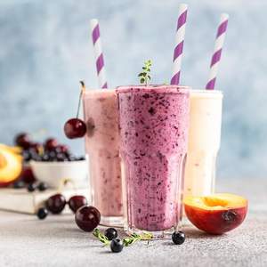 Cannucce di carta monouso biodegradabili a strisce bianche viola feste di capodanno compleanno doccia nuziale celebrazioni di san valentino - Product Image 6