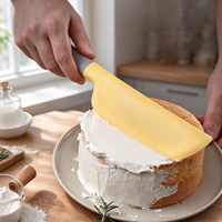 Spatule en silicone pour la pâtisserie, antiadhésive, résistante à la chaleur, grattoir à crème pour gâteaux, outil de cuisine pour mélanger
