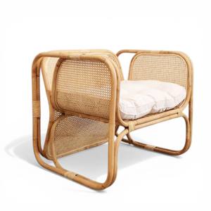 Sillón de Ratán Tejido a Mano Ecológico, Silla de Mimbre Hecha a Mano para Relajarse, Muebles Sostenibles para Interiores y Exteriores - Product Image 2