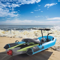 Kit combiné planche de surf électrique à grande vitesse 12kW 55 km/h avec logo personnalisé passionnant hydroptère frisson pour les eaux en mer