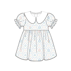 Vestido de Verano para Niña, Modelo GSD4031, Personalizado, con Estampado de Limones Verdes, Sin Mangas, Transpirable, Hasta la Rodilla, Venta al Por Mayor - Product Image 2