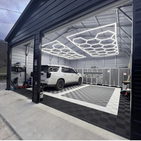 Dalles de sol de garage, dalles lumineuses LED pour lavage de voitures, tapis de sol de garage à nervures, revêtement de sol en plastique pour entrepôts et garages