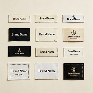 Étiquettes en papier tissé en gros, écologiques, pour chaussures et vêtements, étiquettes de marque, couleurs personnalisées, design personnalisé, finition brillante/mate, sérigraphie - Product Image 2