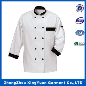 Veste <span class=keywords><strong>de</strong></span> chef à manches courtes avec logo, veste <span class=keywords><strong>de</strong></span> chef, tablier, vêtements <span class=keywords><strong>de</strong></span> travail pour serveur, uniforme <span class=keywords><strong>de</strong></span> cuisine, uniforme <span class=keywords><strong>de</strong></span> restaurant unisexe - Product Image 6
