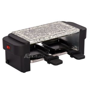 Anbo 2-en-1 <span class=keywords><strong>Raclette</strong></span> et Barbecue Électrique 1500W <span class=keywords><strong>pour</strong></span> 8 Personnes, Surface Antiadhésive Amovible, Carré, Usage Domestique Intérieur, Sans Fumée - Product Image 6
