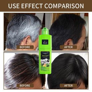 200ML rápido permanente sin amoníaco orgánico blanco árabe Etiqueta Privada herbal burbuja instantánea negro 3 en 1 Color champú tinte para el cabello - Product Image 3