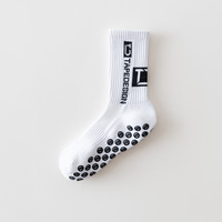 Chaussettes de sport en coton tricoté avec logo personnalisé, hauteur genou, antidérapantes, anti-humidité, pour hommes, football, basketball