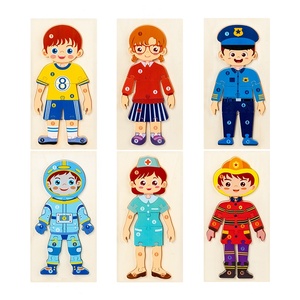 Puzzle in Legno del Corpo Umano per Bambini, Gioco Educativo Montessori di Anatomia per Ragazzi, Giocattolo Prescolare per l'Apprendimento del Corpo Umano - Product Image 1