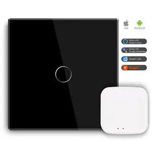 Mvava 1 Gang 600w australian standard led light mirror touch sensor tuya zigbee wifi wall electric smart switch