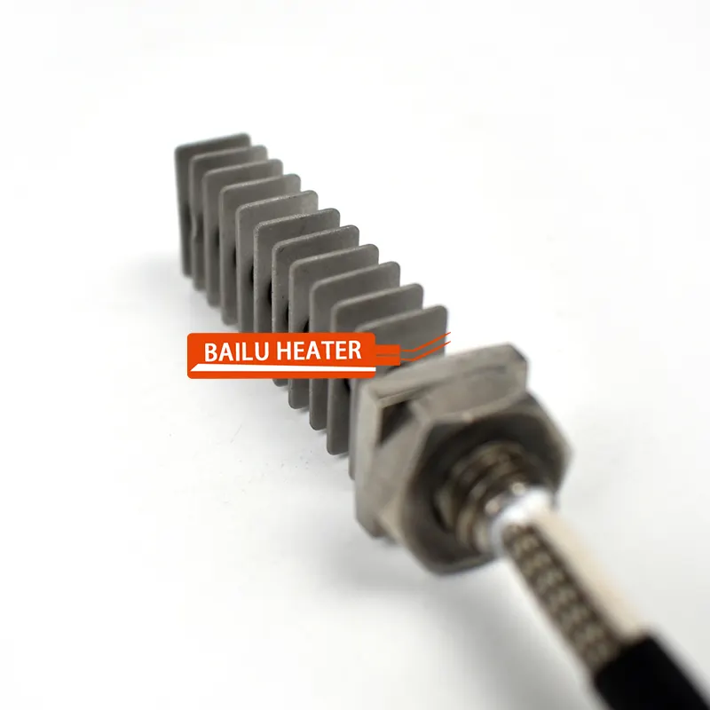 Calentador de conductos eléctrico personalizado Bailu, calentador de cartucho eléctrico de acero inoxidable, elemento calefactor
