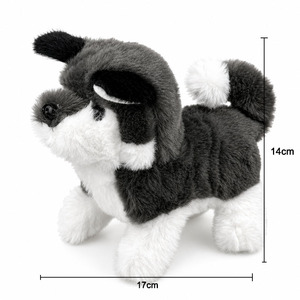 Juguete de Peluche Interactivo Musical, <span class=keywords><strong>Husky</strong></span> de Peluche que Camina, Ladra, se Estira y Mueve la Cola, Cachorro Negro, Gris y Blanco, Regalo para Niños y Niñas - Product Image 6