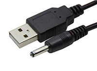 USB zu DC Stromladekabel 5V DC3.5*1.35mm Netzteiladapter Kabelverbinder USB-Verlängerungskabel