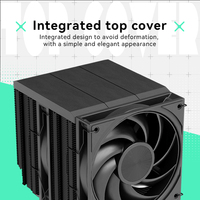 Ventilateur PWM à double tour en cuivre avec 6 caloducs, haute efficacité, compatible Intel, roulement fluide, LED ARGB, Lineng LT620L