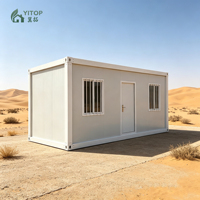 Casa Contenedor Prefabricada Moderna de 10, 20 y 40 pies, Casa Contenedor Modular de Lujo, Casa Prefabricada Desmontable de Acero para Tienda o Camping