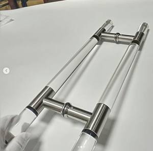 HLD-010 Kristal Pintu Menangani Plastik <span class=keywords><strong>Handle</strong></span> Pintu Utama Gagang Pintu - Product Image 5