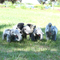Peluche d'éléphant simulée, adorable poupée éléphant, coussin de sommeil grande taille, poupée en tissu, cadeau d'anniversaire pour la Journée des enfants, vente en gros