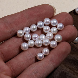 Fournisseur direct du fabricant, perles d'eau douce naturelles de 8 à 9 mm, blanches, en forme de pétale, particules baroques régénérées - Product Image 4