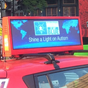 Mới Nhất Ngoài Trời Taxi Roof Video <span class=keywords><strong>LED</strong></span> Hiển Thị/Đầy Đủ Màu Xe WIFI Taxi Quảng Cáo <span class=keywords><strong>LED</strong></span> Hiển Thị Top Sign/3 Gam 4 Gam - Product Image 4