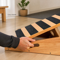 Planche inclinée portable en bois antidérapante et durable pour étirements des mollets, squats, Pilates, thérapie physique, exercices des jambes, usage domestique, fitness