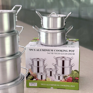 Ustensiles de cuisine à <span class=keywords><strong>induction</strong></span> Offre Spéciale Ensembles de casseroles et de poêles à soupe en aluminium Batterie de cuisine antiadhésive - Product Image 4