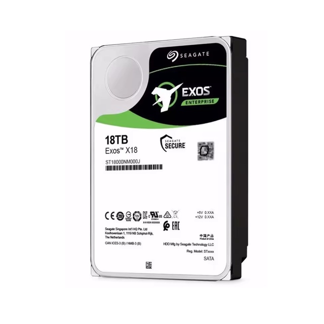 NEW 18TB HDD EXOS X18 ST18000NM000J 7200 RPM SATA 6Gb/s 256MB Cache 3.5-Inch 18T Enterprise Server PC Hard Disk Drive
