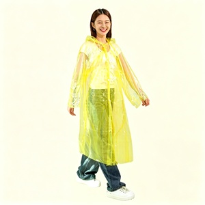 <span class=keywords><strong>Poncho</strong></span> de pluie transparent à capuche longue, en PEVA, pour adulte, jetable, idéal pour les voyages en extérieur, directement de l'usine - Product Image 3