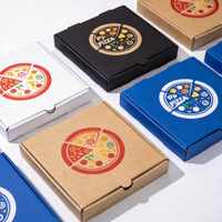 Boîte à pizza personnalisée en carton blanc de haute qualité sans colle