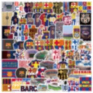 Recién 100PCS <span class=keywords><strong>Barcelona</strong></span> club de fútbol España equipo de fútbol pegatinas - Product Image 3