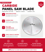 Lame de scie circulaire TCT en carbure de 300 mm 96T à pressage à chaud, OEM, directement de l'usine, pour la découpe du bois aggloméré/MDF