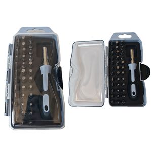 37-Piece Carbon Steel <b>Screwdriver</b> Bit <b>Set</b> Hard Case Handles OEM Hand Tool Kit for Household Repair Promotion Gift Custom Logo - Product Image 1