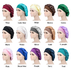 Vente directe du fabricant Bonnet de nuit en satin à bande élastique Soins des cheveux pour adultes à <span class=keywords><strong>la</strong></span> mode Bonnet de douche pour hommes Sports de <span class=keywords><strong>plage</strong></span> - Product Image 4