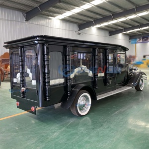 High Quality Black 2 Seats Funeral Vintage Car Supplier Electric Luxury Funeral Classic Car With CE Certification - Product Image 5