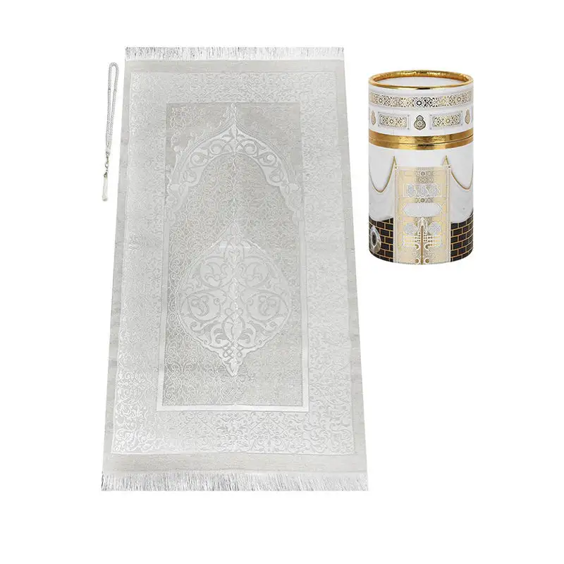 Tapete de oração barato tapete de oração islâmico grosso conjunto de presente de tapete de oração muçulmano com alta qualidade