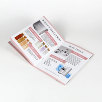 Brochures personnalisées triplées, reliure parfaite, carton/kraft/papier offset/carton duplex, impression couleur CMYK, logo personnalisé