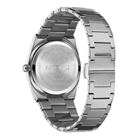 Reloj de Pulsera NIBOSI 2658 para Hombre, de Cuarzo, con Correa de Acero, Diseño Simple y Elegante, Estilo Antiguo, con Calendario