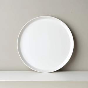 Assiette à petit-déjeuner et à dîner blanche artisanale de marque V <span class=keywords><strong>danoise</strong></span>, style occidental nordique, assiette à steak, motif uni, exquise - Product Image 1