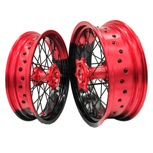 Ruedas de aleación de 17 pulgadas para moto <span class=keywords><strong>HONDA</strong></span>, juego de llantas Supermotard CRF110 CRF125 CRF250 CRF450 F, 1 unidad - Product Image 1