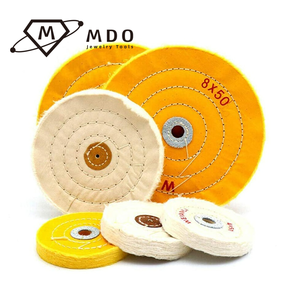 Rueda pulidora amarilla de tela de pelusa de algodón de 3 "/4"/5 "/6"/7 "/10" para joyería de oro, de <span class=keywords><strong>madera</strong></span> y herramientas abrasivas Metal, rueda de pulido - Product Image 6