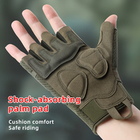 Gant tactique demi-doigt Sports de plein air Cyclisme Gym Gants à écran tactile