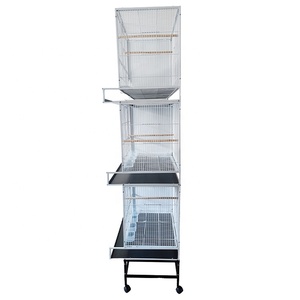 120*53*204cm Double cage à oiseaux grandes maisons pour animaux de compagnie meubles passaro Gaiola Carrinho Carrinho meilleur perroquet <span class=keywords><strong>Cages</strong></span> magpie Cage - Product Image 5