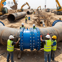 Raccord télescopique flexible à double bride forgé, zingué, résistant à la corrosion haute pression ASTM, 1 pièce