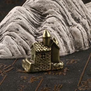 Latón antigua villa pequeñ<span class=keywords><strong>a</strong></span> <span class=keywords><strong>casa</strong></span> adornos pastoral cuento de hadas <span class=keywords><strong>casa</strong></span> creativa escritorio artesanías - Product Image 4