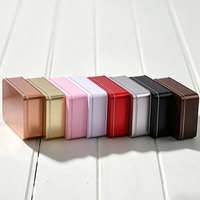 Boîte de rangement carrée en fer blanc pour snacks, biscuits, fleurs fraîches, gâteaux, bonbons, chocolat, hamburgers, sucre – Emballage cadeau vide mat